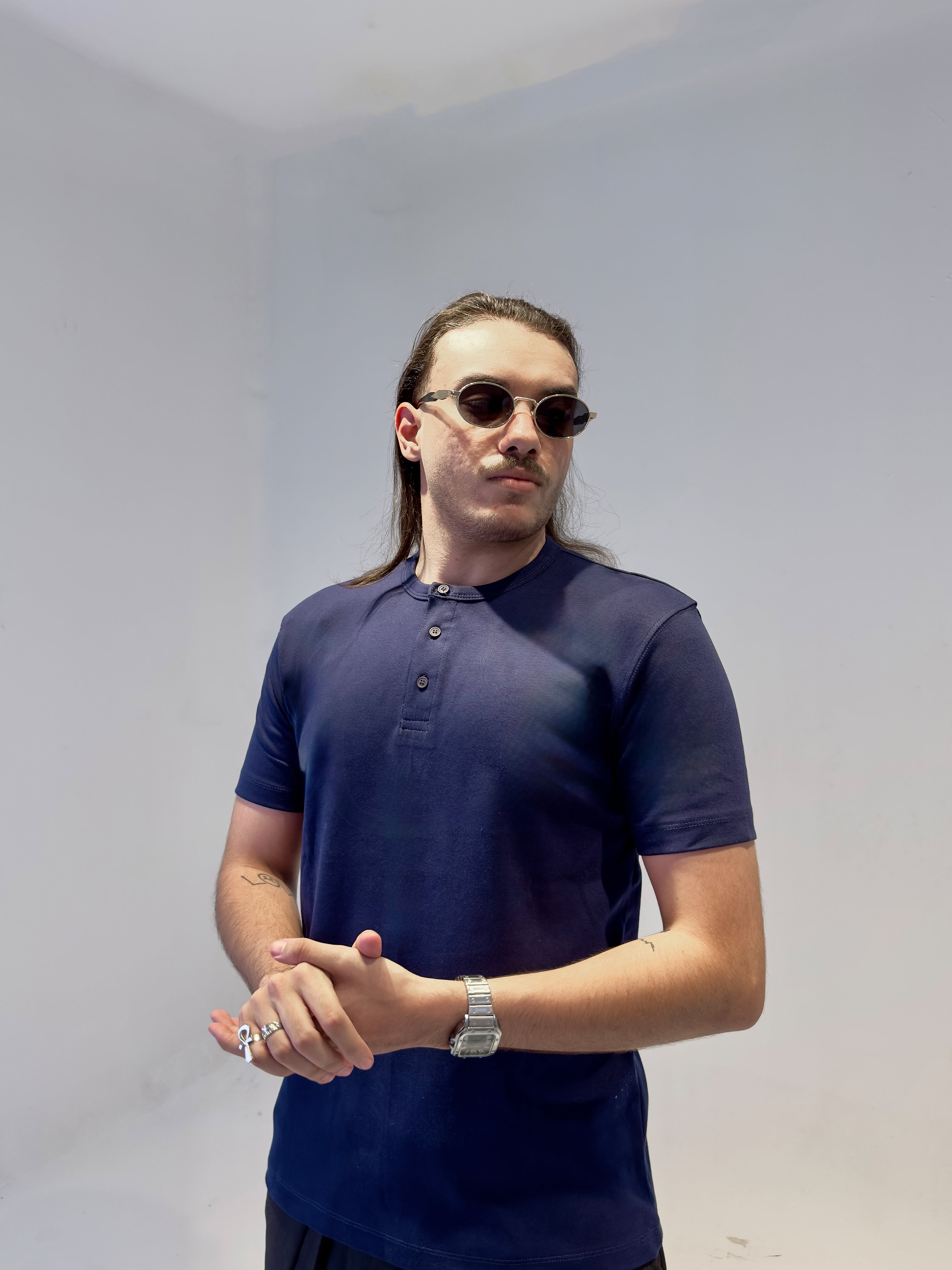 Navy Henley
