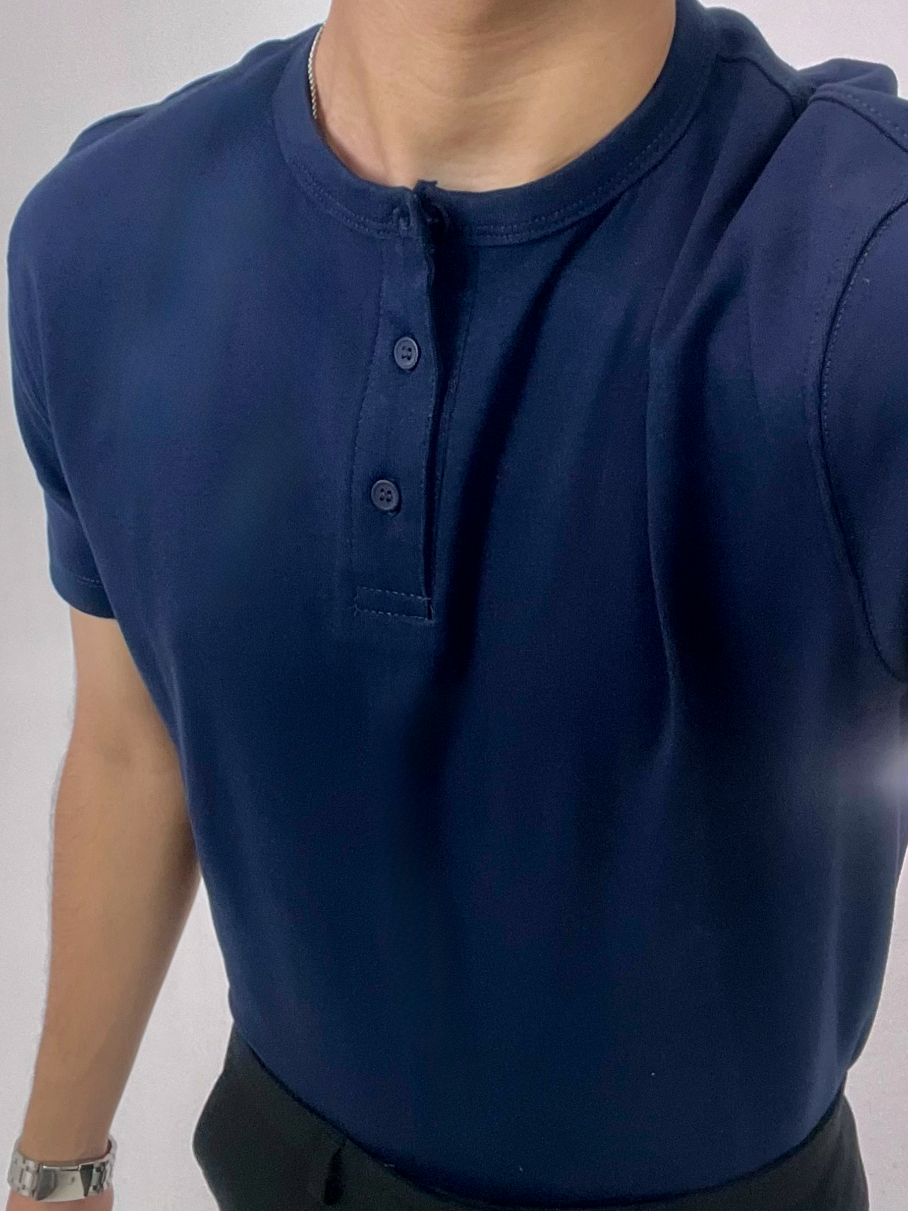 Navy Henley